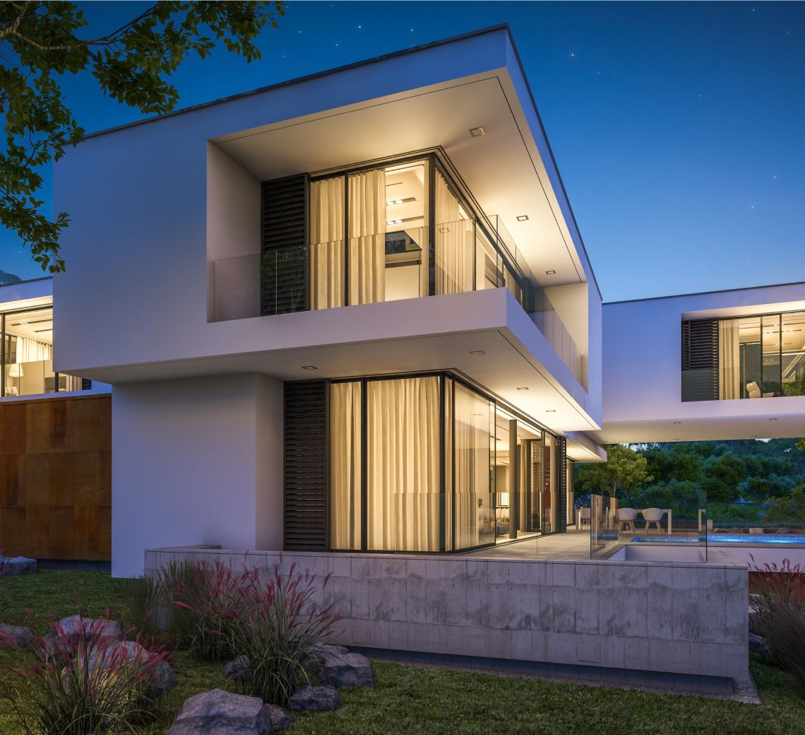 Haus mit Licht